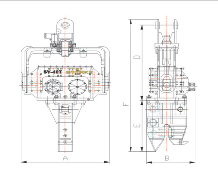 Схема гидравлического вибромолота STARKE SV-40T