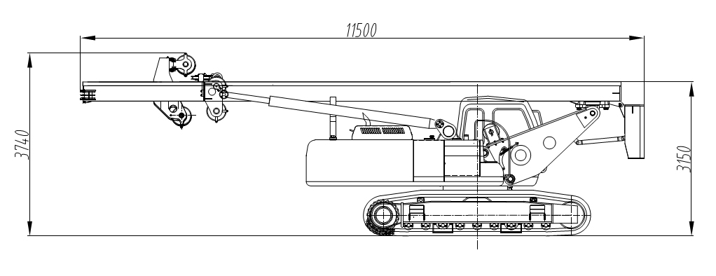 Многофункциональная Бурильно-сваебойная установка STARKE LH40